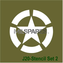 Stencil set w broken circle